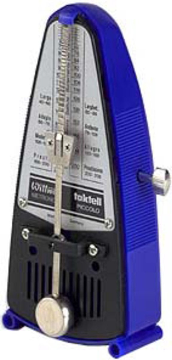Wittner 837 aktell Piccolo mechanische metronoom blauw