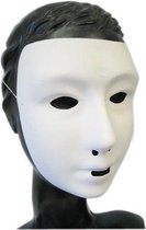 10x Wit grimeer masker met kalklaag - Blanco gezichtsmasker