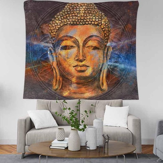 Boeddha Wandkleed Flower of Life wandkleed Bloem van het leven