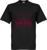 AC Milan San Siro Coördinaten T-Shirt - Zwart - 4XL