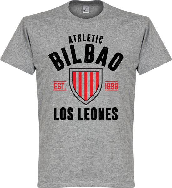 Athletic Bilbao Established T-Shirt - Grijs - XXL