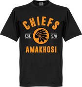 Kaizer Chiefs Established T-Shirt - Zwart - XS