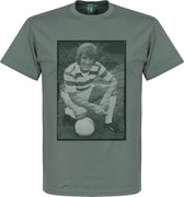 Dalglish Celtic Retro T-Shirt - Grijs - M