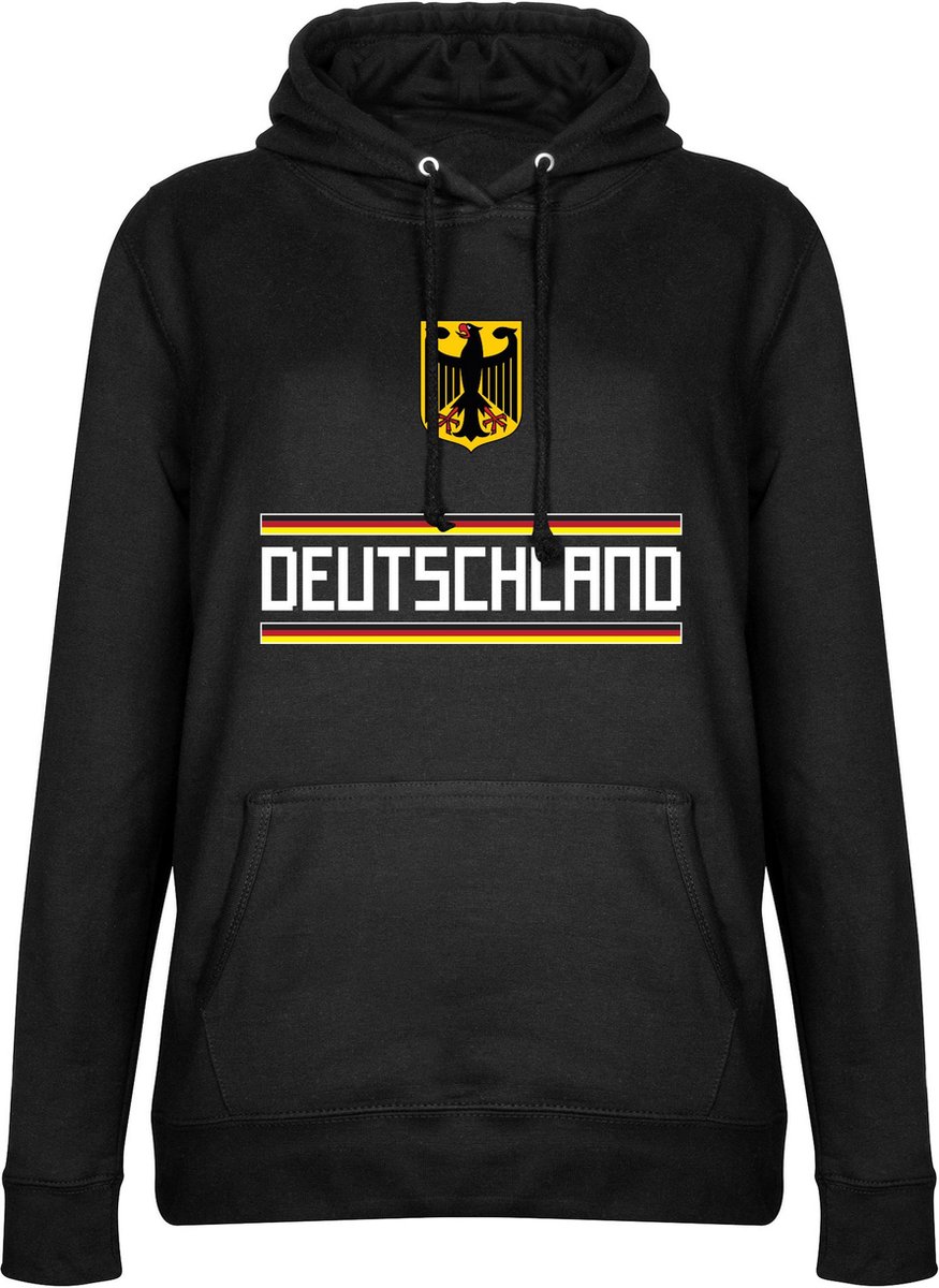 Duitsland Team Dames Hoodie - Zwart - XL