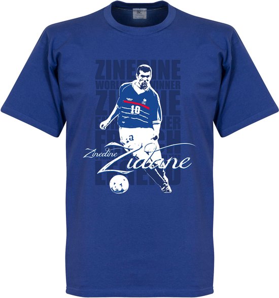 Zinedine Zidane Legend T-Shirt - Blauw - Kinderen - 128