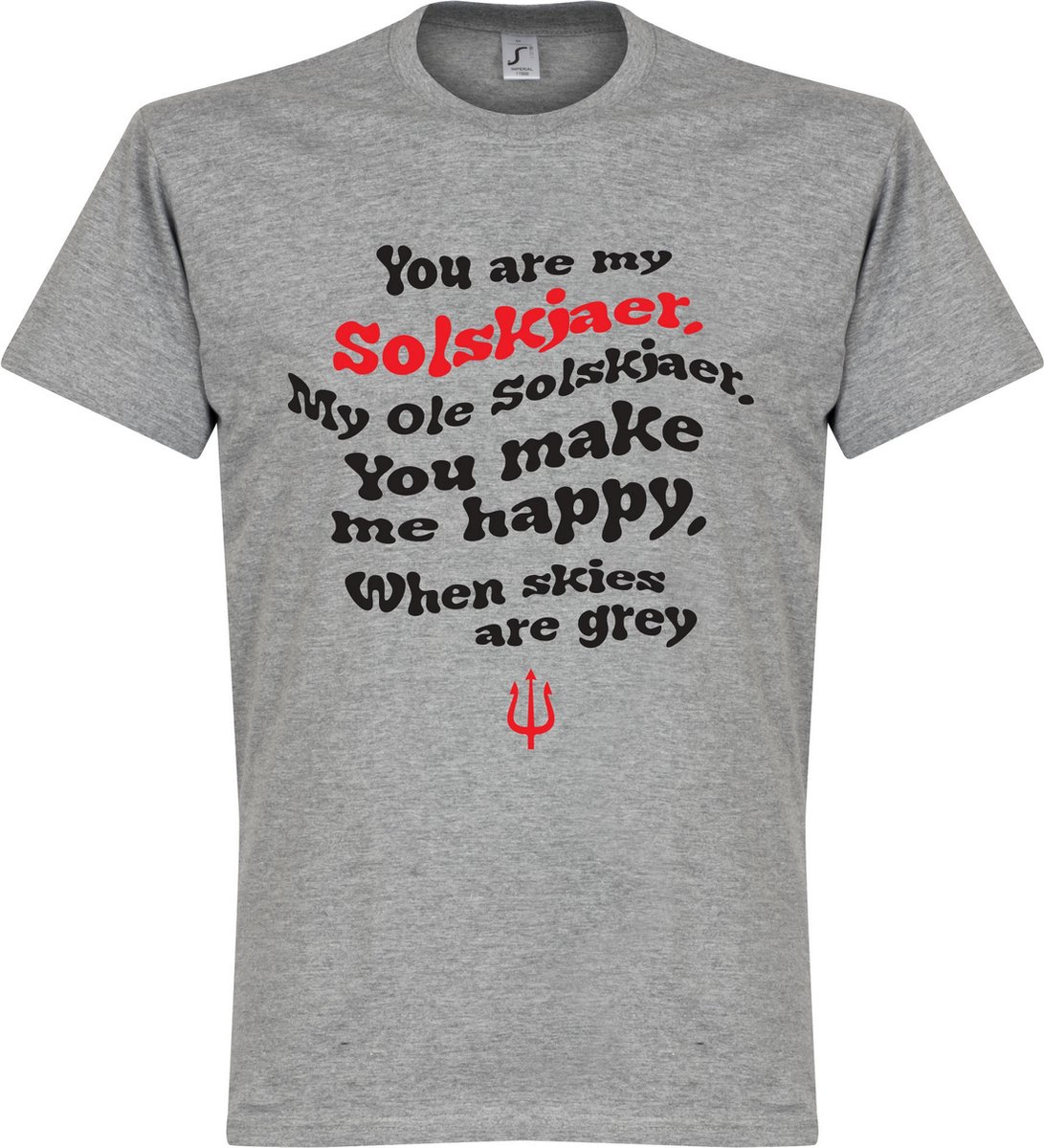 Ole Solskjaer Song T-Shirt - Grijs - Kinderen - 104