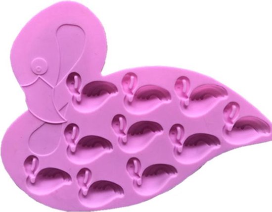 ProductGoods - Moule de cuisson en Siliconen - Moule à bonbon - Flamingo - 10 pièces en forme de flamant rose - Ustensiles de cuisson