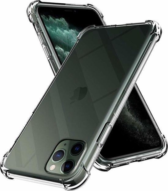 Geschikt Voor Apple Iphone 11 Pro Max Anti Shock Tpu Case Transparant Bol Com