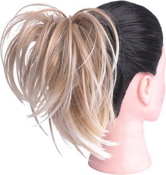 aanvaardbaar Grijp Kroniek Extension Haar paardestaart ponytail op korte Clip Blond Naturel | bol.com