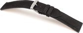 Horlogeband Dakota Zwart - Leer - 20mm