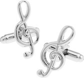 Manchetknoop muziek G-sleutel