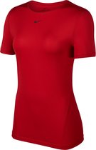 Nike Pro Top Sportshirt - Maat M  - Vrouwen - Rood