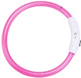LED - Honden halsband - USB Oplaadbaar - Roze