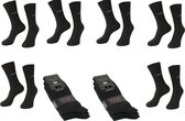 nette heren sokken 6 paar zwart maat 43-46