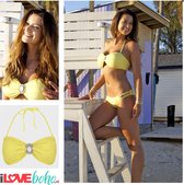 BOHO Bikini Top - Ibiza - iconic bandeau - Yellow - Geel - S - Cup A