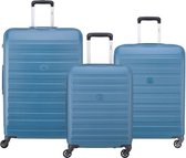 DELSEY Lot van 3 koffers Peric 55, 66, 76 cm Blauw