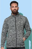 Fleece vest premium donker grijs voor heren - Outdoorkleding wandelen/camping - Vesten/jacks herenkleding L (40/52)