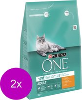 Purina One Adult Chicken & Grains - Nourriture pour chats - 2 x 3 kg