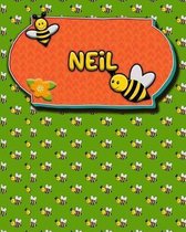 Handwriting Practice 120 Page Honey Bee Book Neil