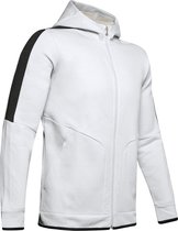 Under Armour Athlete Recovery Fleece Full Zip Heren Sport Trui - Halo Gray - Maat XL