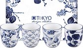 Tokyo Design studio - Flora Japonica - Kopjes - Porselein - set van 4 - 170ml - topkwaliteit