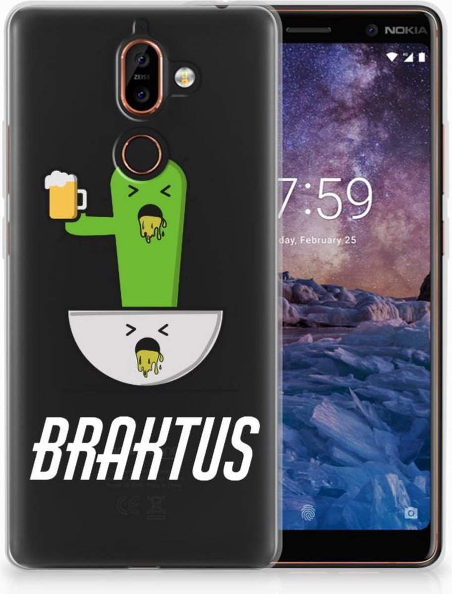 Nokia 7 Plus Telefoonhoesje met Naam Braktus