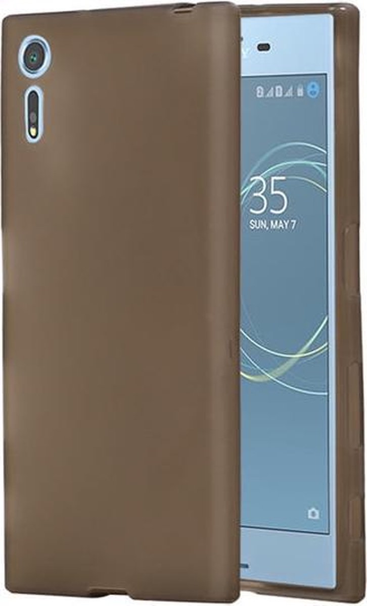 BestCases.nl Sony Xperia XZ / XZs TPU Hoesje Transparant Grijs