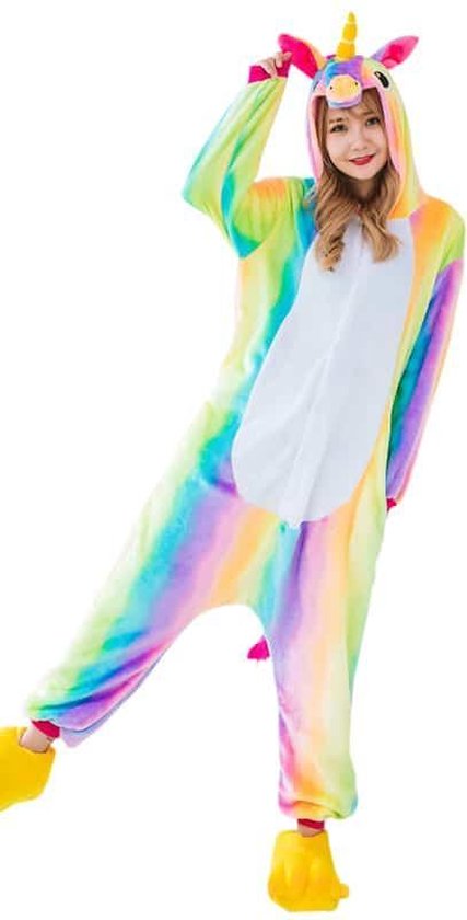 Licorne Onesie Rainbow Fancy Dress - Adultes & Enfants - XXS (1,30 - 1,40 cm)