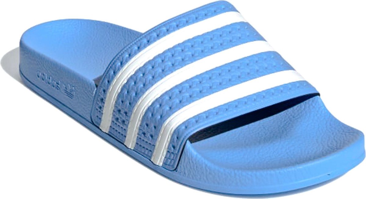 adidas Adilette Slippers - Maat 43 - Mannen - licht blauw/wit | bol