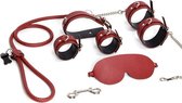Banoch - Sultry Bondageset Red - rood imitatieleer - bdsm