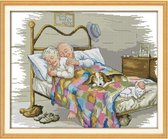Artstudioclub®  borduurpakketten volwassenen 44×36cm  Echtpaar