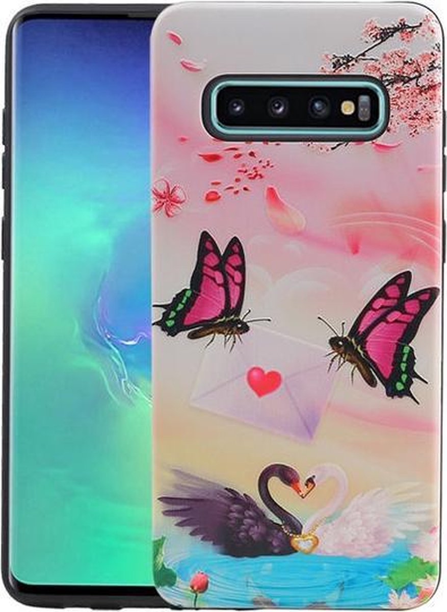 Vlinder Design Hardcase Backcover voor Samsung Galaxy S10 Plus