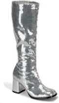 Bordello Laarzen -38 Shoes- SPECTACULAR-300SQ US 8 Zilverkleurig