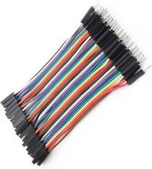 Dupont Jumper kabels 40 stuks (Male-Female) 10cm voor Breadboard - Arduino
