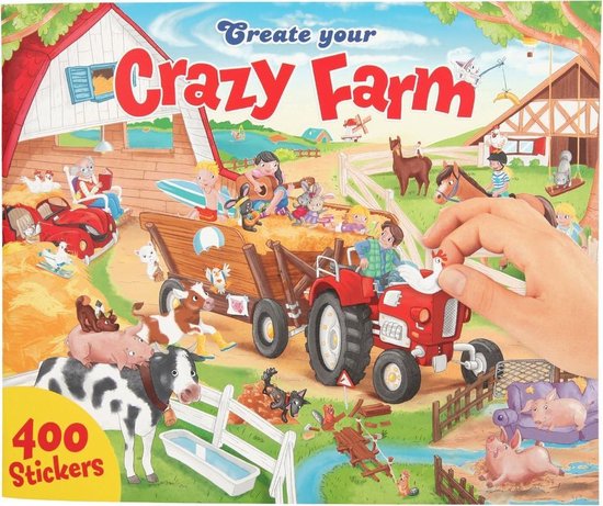 Afbeelding van het spel Create your Crazy Farm Stickerboek