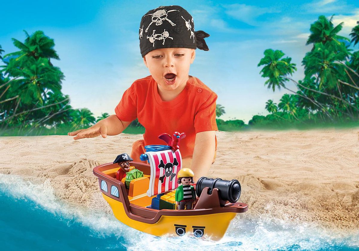 PLAYMOBIL 1.2.3. Piratenschip   - 9118 — afbeelding 11