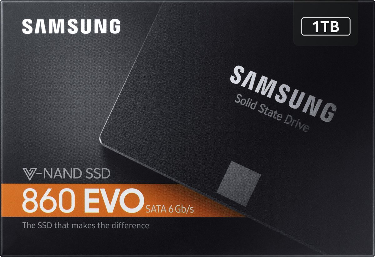 Samsung 860 EVO 1TB SSD - 1 TB opslag - voor pc en laptop - 860