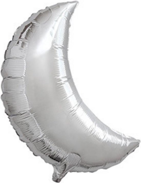 Unique Folieballon Maan Zilver 45 Cm