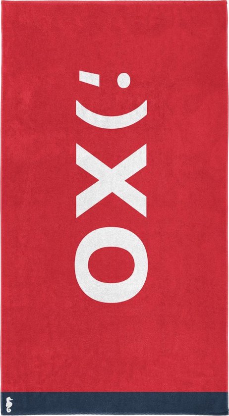 Seahorse XO - Serviette de plage - 100 x 180 cm - Rouge