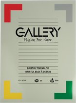 Bloc de dessin Gallery Bristol format 27 x 36 cm 200 g / m² Bloc de 20 feuilles