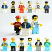 XXL set met 12 figuren / poppetjes - (passend op lego, banbao, megablocks)