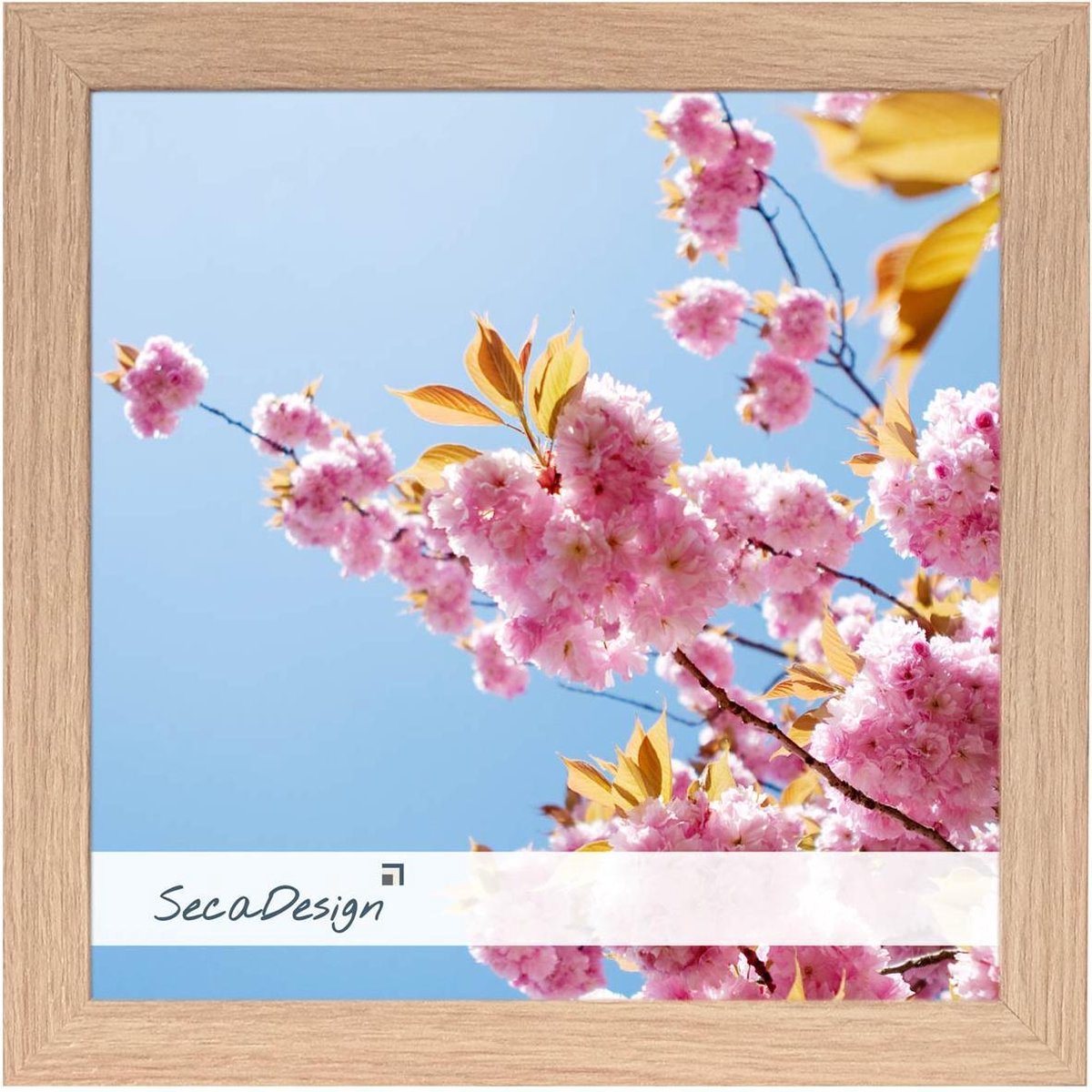SecaDesign Anima Fotolijst Hout - Fotomaat 20x20 cm - Essenhout kleur bruin