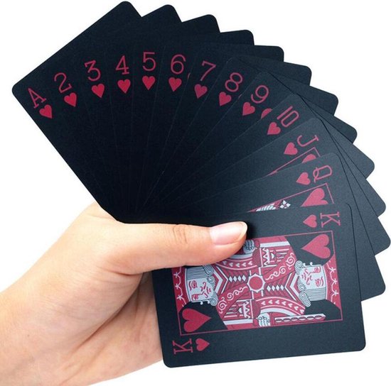 Thumbnail van een extra afbeelding van het spel 2 PACK Speelkaarten waterdicht - Speelkaarten - Volwassenen - Poker kaarten - Luxe Blauw & Rood