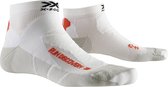 X-Socks Run Discovery Hardloop  Sportsokken - Maat 39-41 - Unisex - wit/oranje/grijs