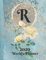 Plan On It Large Print 2020 Weekly Calendar Planner 15 Months Notebook Includes Address Phone Number Pages - Monogram Letter R