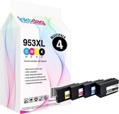 Inktdag inktcartridge voor hp 953xl multipack/ hp 953 inktcartridges multipack van 4 kleuren (1*BK, C, M en Y) voor HP OfficeJet Pro 8740, 8719, 8720, 8710, 8715, 8725, 7740, 8218,