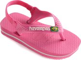 Havaianas Baby Brasil Logo II  Slippers - Maat 23/24 - Meisjes - roze