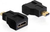 Micro HDMI (m) - Mini HDMI (v) adapter - versie 1.4 (4K 30Hz)