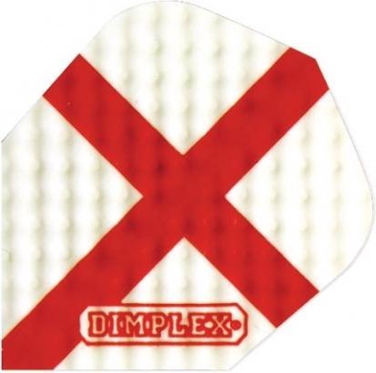 Harrows darts Flight 4195 dimplex red cross