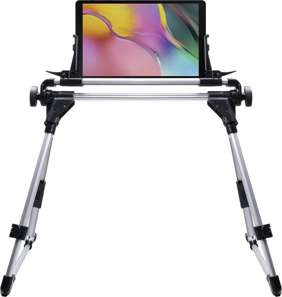 Shop4 Samsung Galaxy Tab A 10.1 (2019) Bed Houder Tablet houder verstelbaar Zilver | bol.com